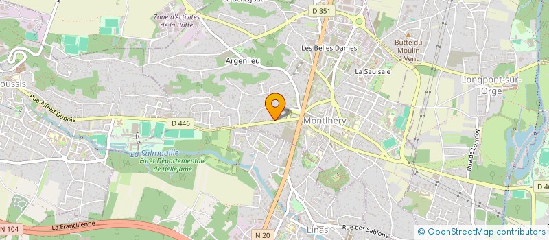 localisation de l'entreprise HALEXANOR  MONTLHERY