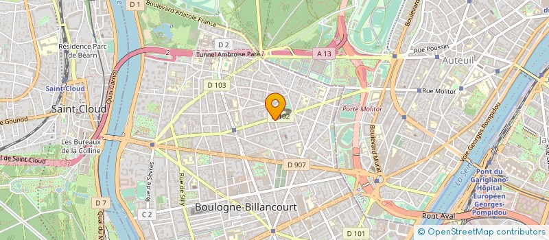 localisation de l'entreprise HALF TOGETHER à BOULOGNE-BILLANCOURT