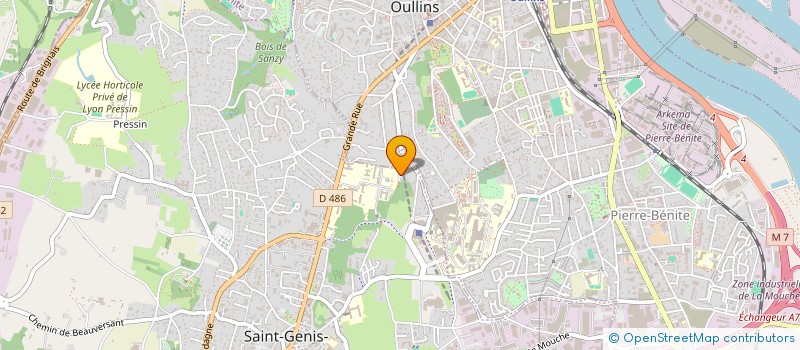 localisation de l'entreprise HALFOX à SAINT-GENIS-LAVAL