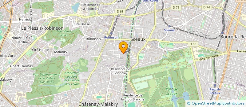 localisation de l'entreprise HALGAS à SCEAUX