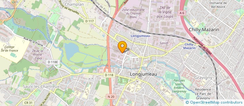 localisation de l'entreprise HALIAETUS TECHNOLOGIES à LONGJUMEAU