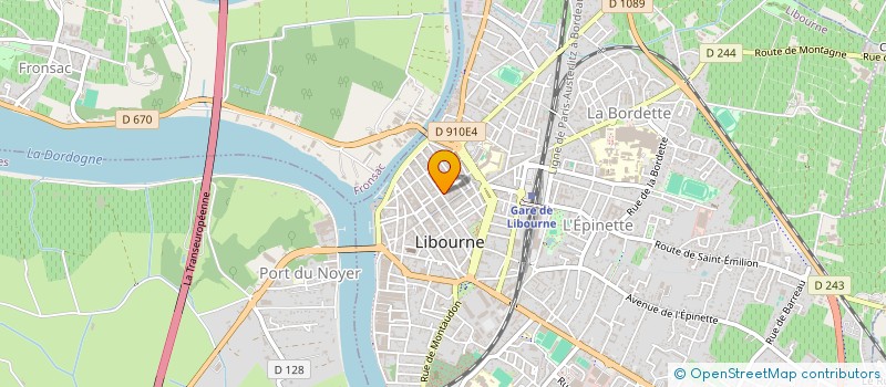 localisation de l'entreprise HALIB VOYAGES  LIBOURNE