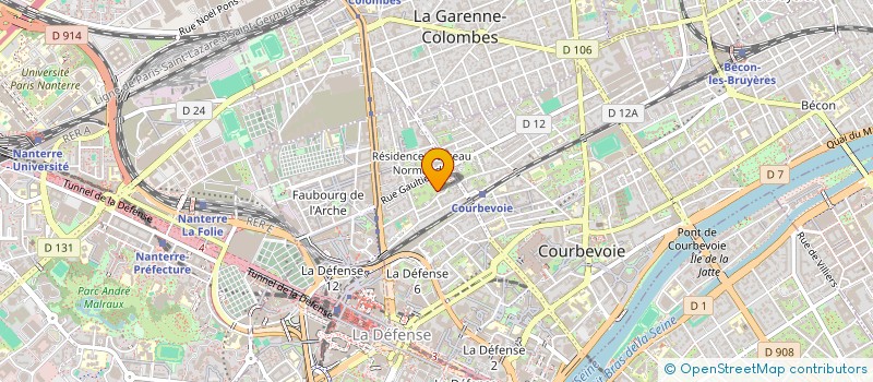 localisation de l'entreprise HALIKUM à COURBEVOIE