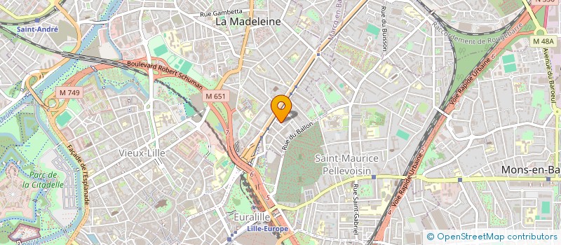 localisation de l'entreprise HALIM SASU à LA MADELEINE