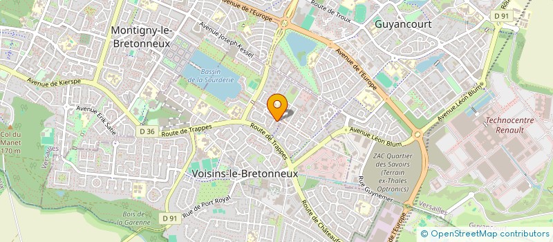 localisation de l'entreprise HALIMA DANSE à VOISINS-LE-BRETONNEUX
