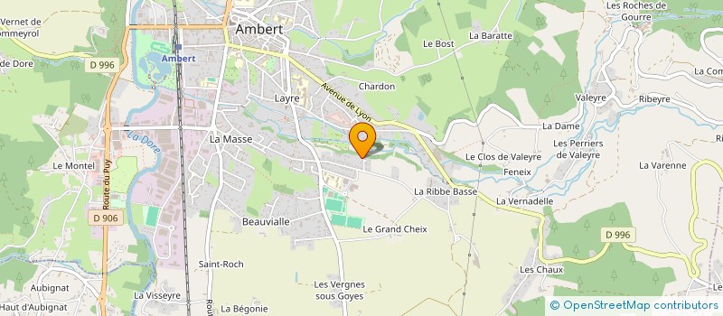 localisation de l'entreprise HALIMAX  AMBERT