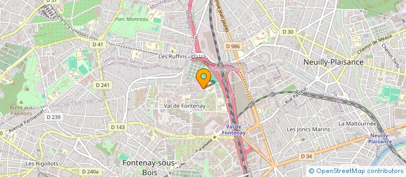 localisation de l'entreprise HALINES IMMO  FONTENAY-SOUS-BOIS