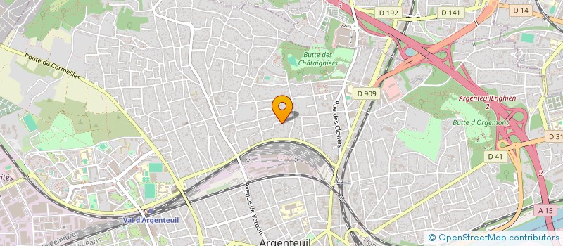 localisation de l'entreprise HALINGRE LECLAIRE  ARGENTEUIL