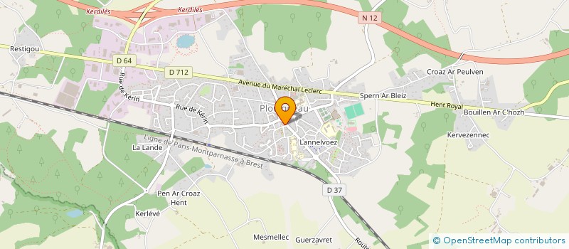 localisation de l'entreprise HALIOCEAN à PLOUIGNEAU
