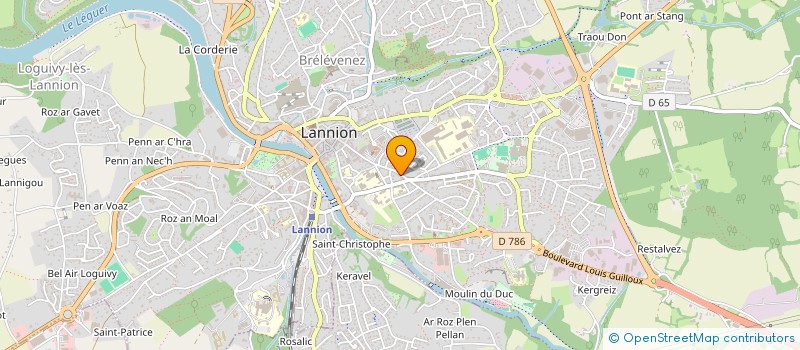 localisation de l'entreprise HALIOTIDE  LANNION