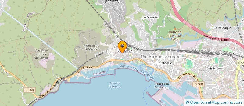 localisation de l'entreprise HALIOTIS à MARSEILLE 16EME