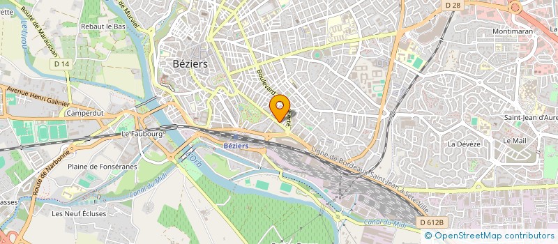 localisation de l'entreprise HALIOTIS  BEZIERS