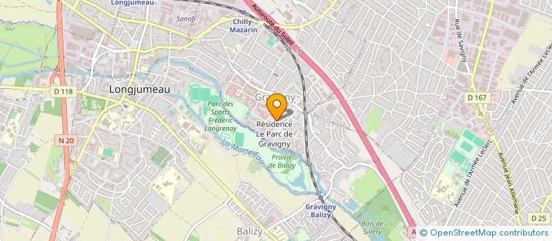 localisation de l'entreprise HALIOTIS DISTRIBUTION  CHILLY-MAZARIN