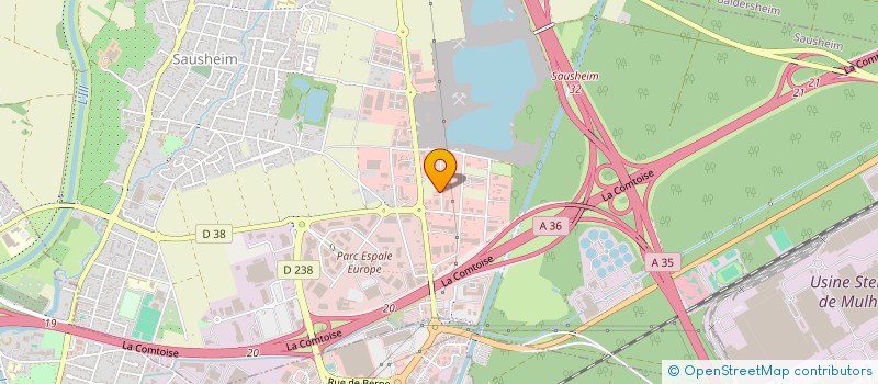 localisation de l'entreprise HALL 3 PRODUCTIONS  MULHOUSE