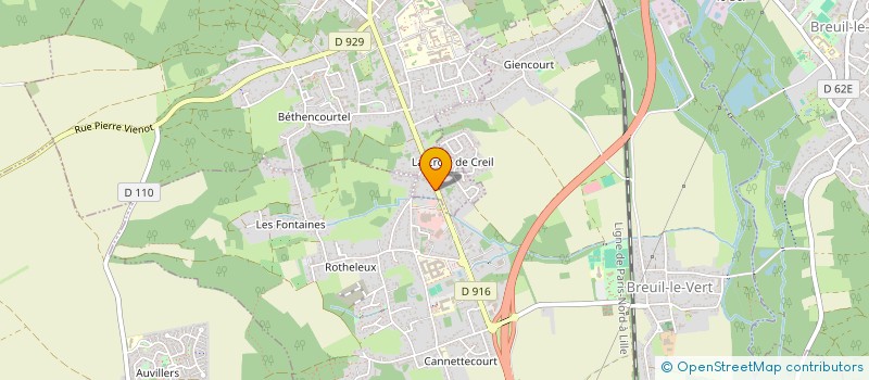 localisation de l'entreprise HALL AUTO à CLERMONT
