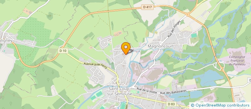 localisation de l'entreprise HALL AUX MEUBLES  SAINT-LOUP-SUR-SEMOUSE