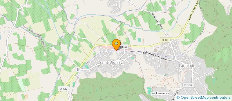 localisation de l'entreprise HALL B  SAINT-DIONISY