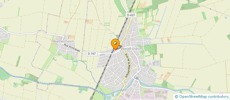 localisation de l'entreprise HALL BARDAGE  WEYERSHEIM