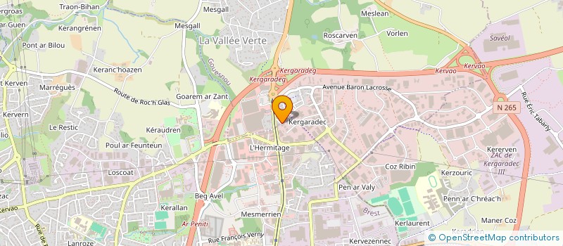 localisation de l'entreprise HALL DE LA MOTO à BREST
