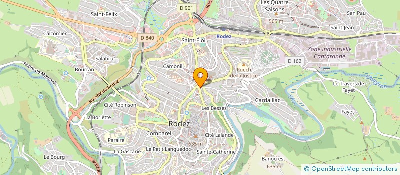 localisation de l'entreprise HALL DE LA PRESSE DELAGNES à RODEZ