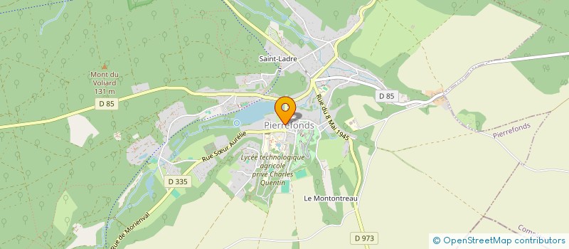 localisation de l'entreprise HALL DE PRESSE DU VALOIS à PIERREFONDS