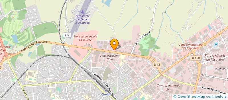 localisation de l'entreprise HALL DES SPORTS à CHOLET