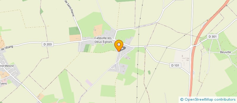 localisation de l'entreprise HALL DESIGN  CALLEVILLE-LES-DEUX-EGLISES