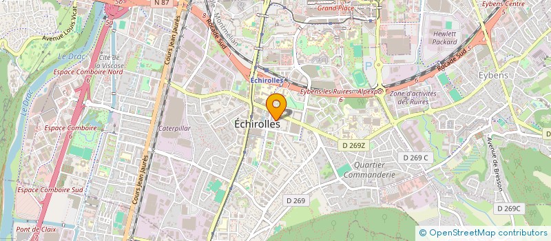 localisation de l'entreprise HALL GRILL  ECHIROLLES
