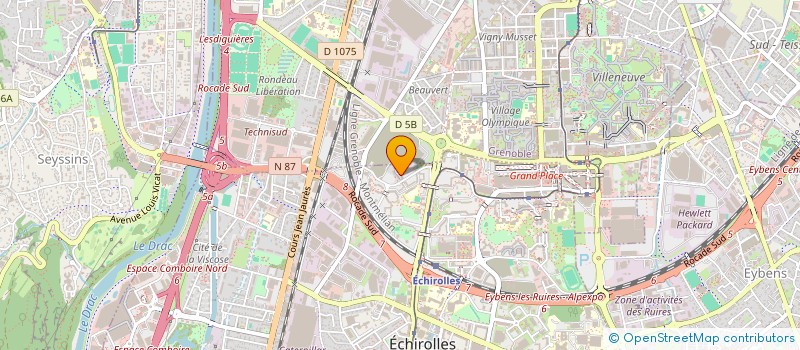 localisation de l'entreprise HALL SERVICES à ECHIROLLES