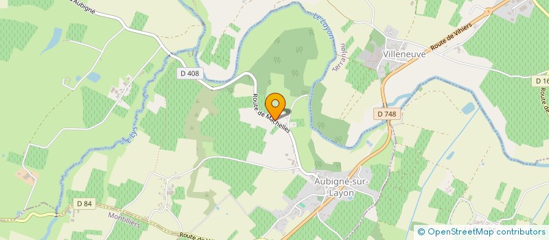 localisation de l'entreprise HALLAIRE IMMO  AUBIGNE-SUR-LAYON