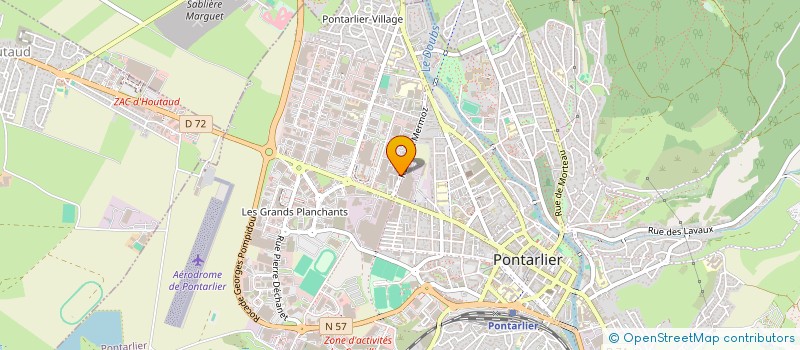 localisation de l'entreprise HALLAL MOURINHO à PONTARLIER