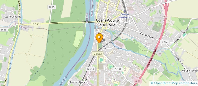 localisation de l'entreprise HALLARD ET LOURY LMNP à COSNE-COURS-SUR-LOIRE