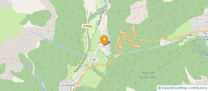 localisation de l'entreprise HALLARD LEBOEUF  MONTGENEVRE