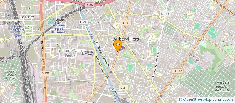 localisation de l'entreprise HALLE DE CHINE à AUBERVILLIERS