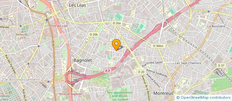 localisation de l'entreprise HALLE EXOTIC à BAGNOLET