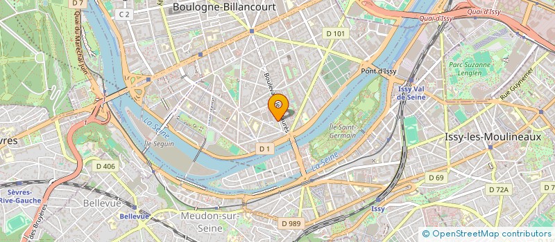 localisation de l'entreprise HALLE INVEST SCI à BOULOGNE-BILLANCOURT