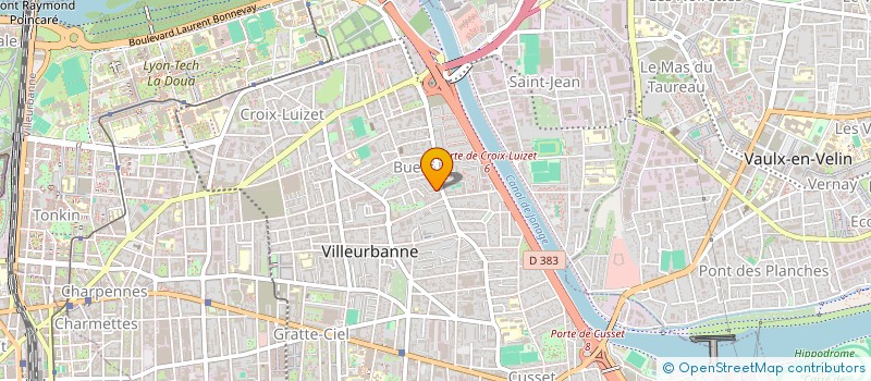 localisation de l'entreprise HALLEDECO à VILLEURBANNE