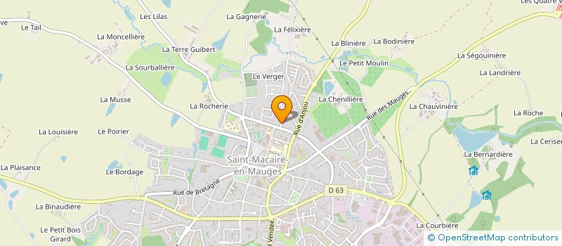 localisation de l'entreprise HALLEREAU à SEVREMOINE