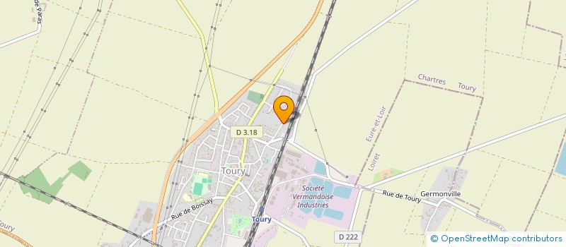 localisation de l'entreprise HALLERTECH INGENIERIE à TOURY