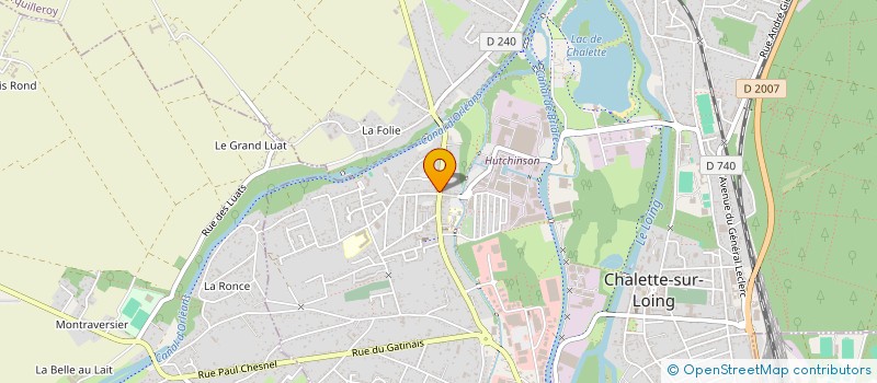 localisation de l'entreprise HALLES 3000 à CHALETTE-SUR-LOING