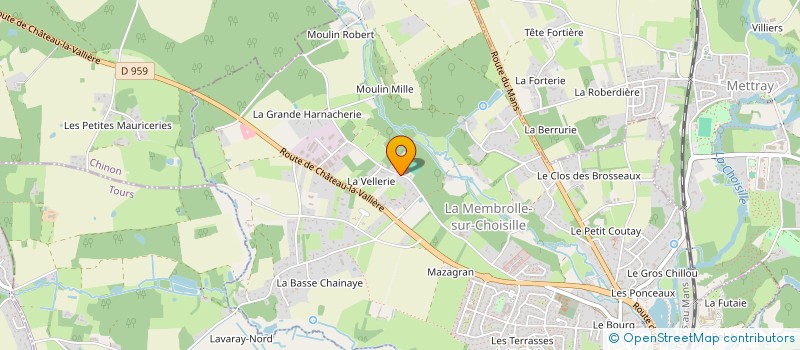 localisation de l'entreprise HALLES 99  LA MEMBROLLE-SUR-CHOISILLE