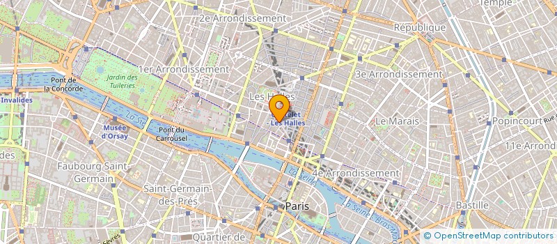localisation de l'entreprise HALLES CUISINES à PARIS