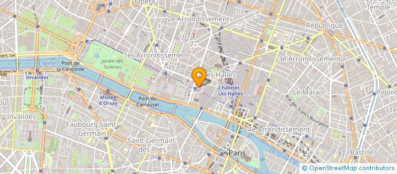 localisation de l'entreprise HALLES GARAGE REPARATIONS à PARIS