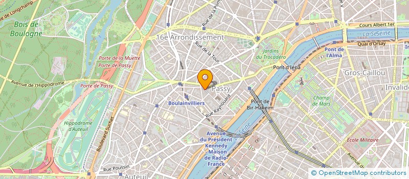 localisation de l'entreprise HALLES GOSSELIN PASSY à PARIS