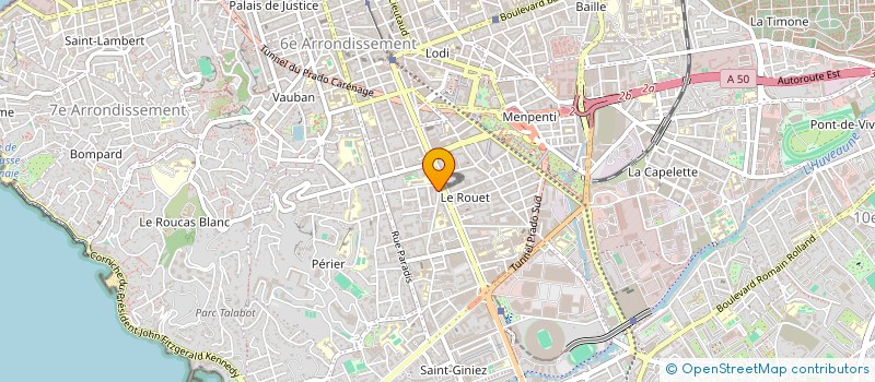 localisation de l'entreprise HALLES INVEST  MARSEILLE