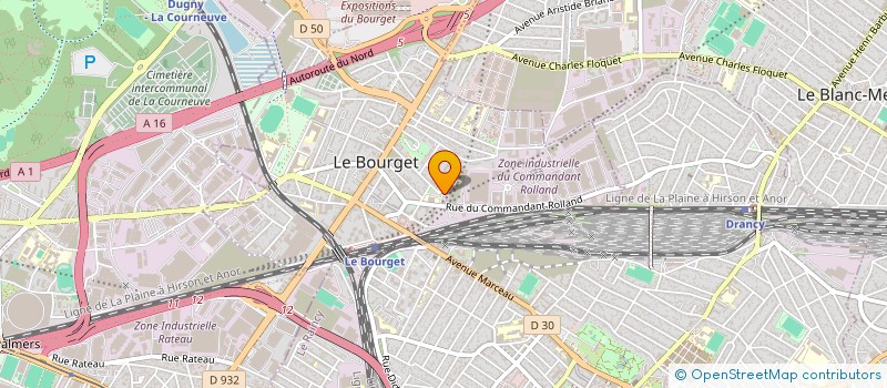 localisation de l'entreprise HALLES MAUBEUGE  LE BOURGET