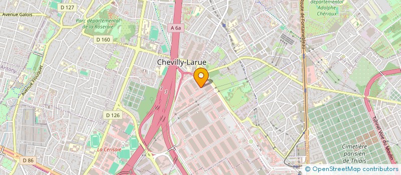 localisation de l'entreprise HALLES ORLY SUD à CHEVILLY-LARUE