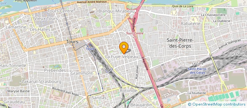 localisation de l'entreprise HALLESIEGES à TOURS