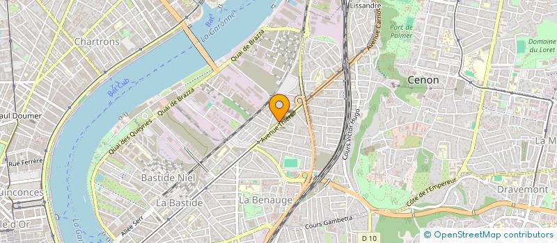 localisation de l'entreprise HALLIER  ARTIGUES-PRES-BORDEAUX