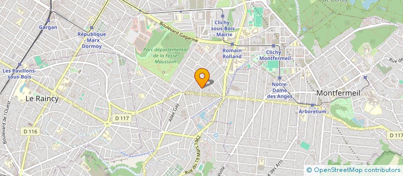 localisation de l'entreprise HALLOU à CLICHY-SOUS-BOIS